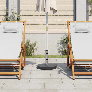 Base per Parasole Circolare in Granito Nera 20 kg 45068