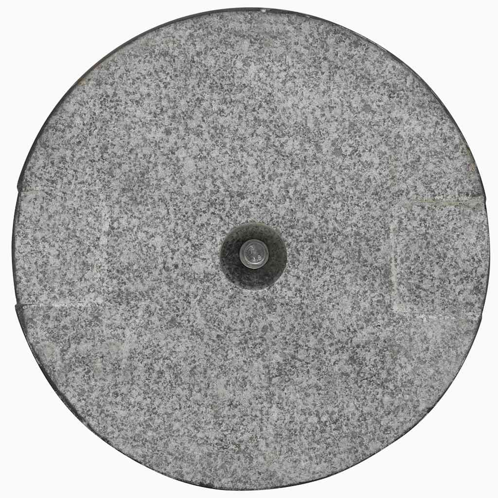 Base per Parasole Circolare in Granito Nera 20 kg 45068