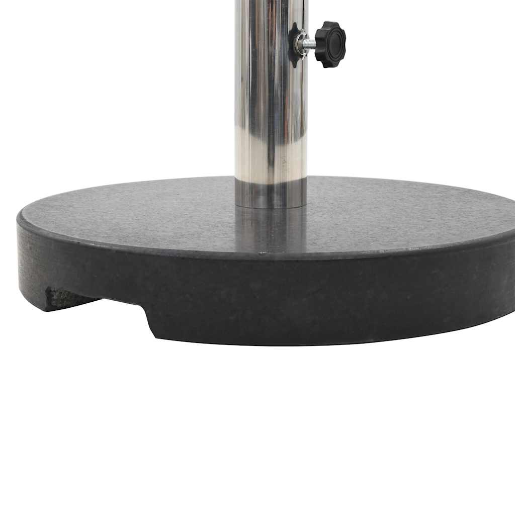 Base per Parasole Circolare in Granito Nera 20 kg 45068