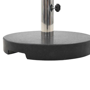 Base per Parasole Circolare in Granito Nera 20 kg 45068