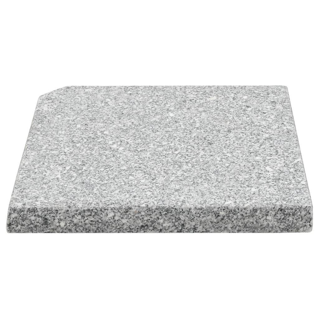 Piastra per Parasole in Granito Quadrata 25 kg Grigia 45070