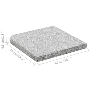 Piastra per Parasole in Granito Quadrata 25 kg Grigia 45070