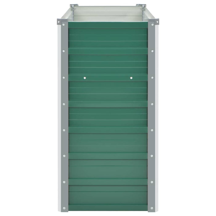 Letto Rialzato Giardino in Acciaio Zincato 100x40x77 cm Verde cod mxl 48226