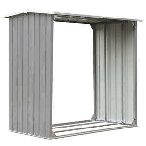 Capannone da Giardino-Casetta da Giardino in Acciaio Zincato 172x91x154cm Grigio