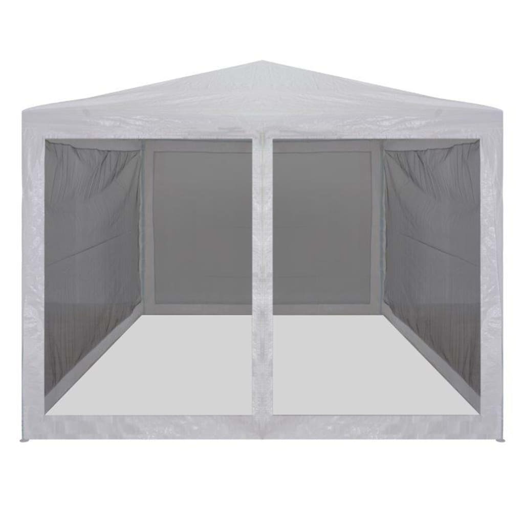 Tenda per Feste con 4 Pareti Laterali in Rete 3x3 m 45108
