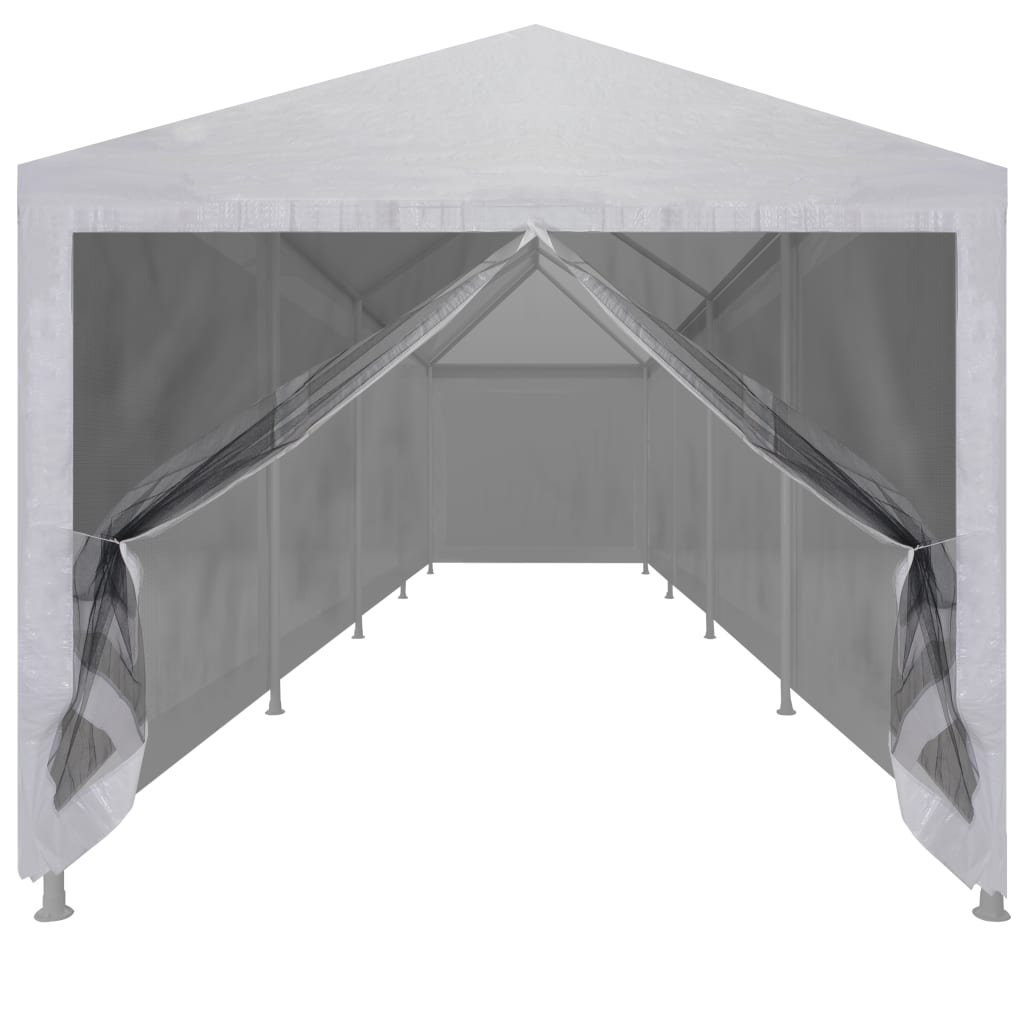 Tenda per Feste con 10 Pareti in Rete 12x3 m 45112