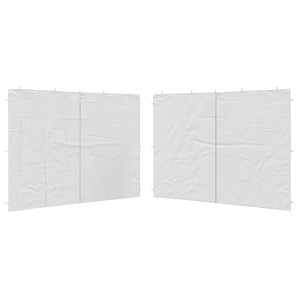 Parete per Tendostruttura in PE 2 pz con Cerniera Bianca 45114