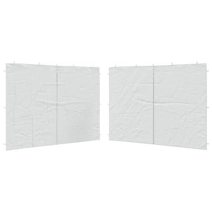 Parete per Tendostruttura in PE 2 pz con Cerniera Bianca 45114