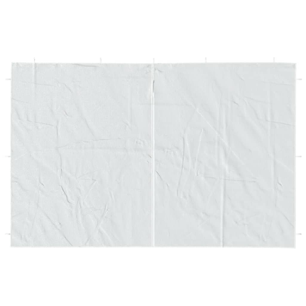 Parete per Tendostruttura in PE 2 pz con Cerniera Bianca 45114