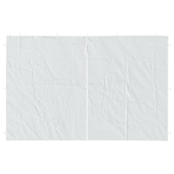 Parete per Tendostruttura in PE 2 pz con Cerniera Bianca 45114