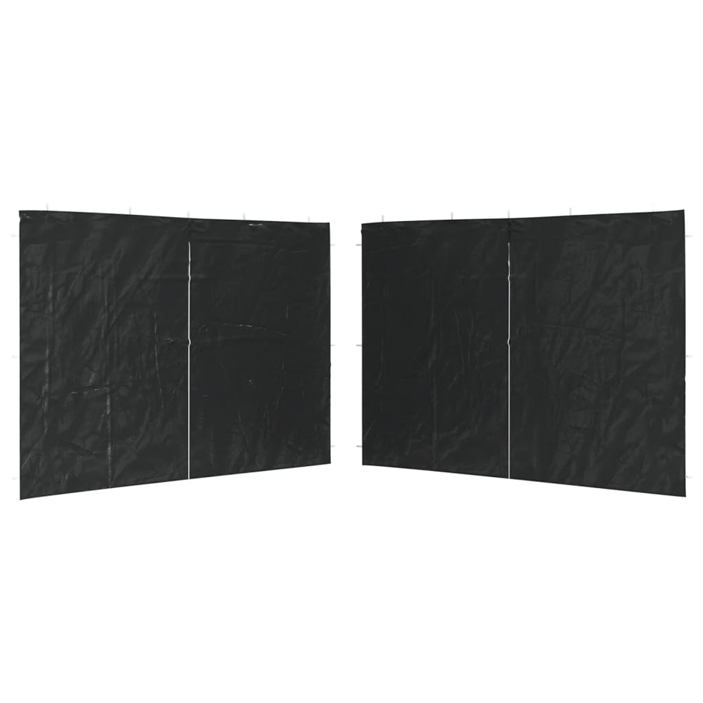 Parete per Tendostruttura in PE  2 pz con Cerniera Antracite 45118