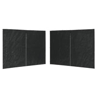 Parete per Tendostruttura in PE  2 pz con Cerniera Antracite 45118