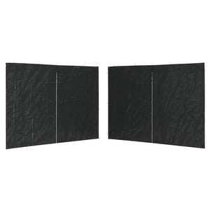 Parete per Tendostruttura in PE  2 pz con Cerniera Antracite 45118