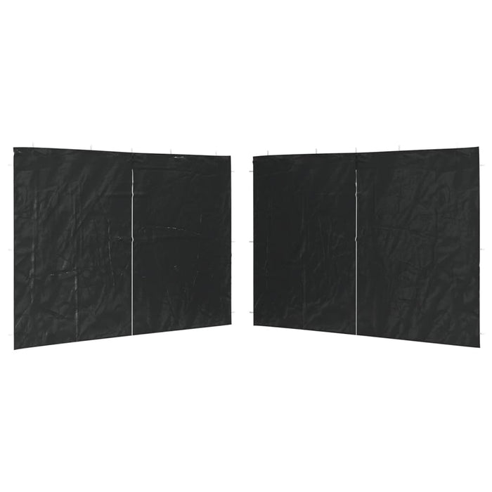 Parete per Tendostruttura in PE  2 pz con Cerniera Antracite 45118