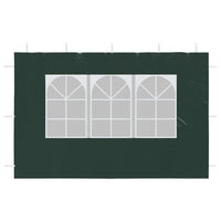 Parete per Tendostruttura in PE 2pz con Finestra Verde 45119