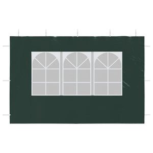 Parete per Tendostruttura in PE 2pz con Finestra Verde 45119