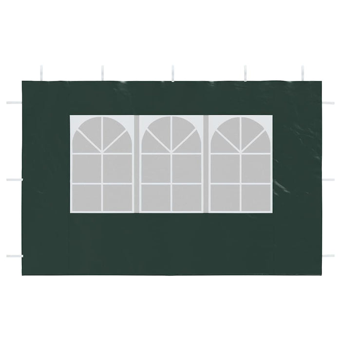 Parete per Tendostruttura in PE 2pz con Finestra Verde 45119