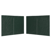 Parete per Tendostruttura in PE 2 pz con Zip Verde 45120