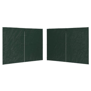 Parete per Tendostruttura in PE 2 pz con Zip Verde 45120