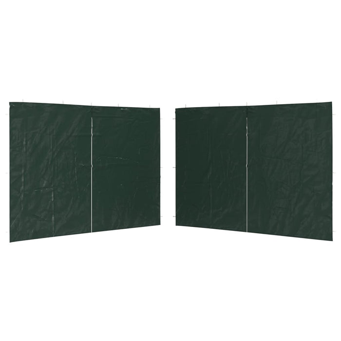 Parete per Tendostruttura in PE 2 pz con Zip Verde 45120