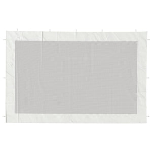 Pareti per Tendostruttura 2 pz Bianco e Nero in Rete