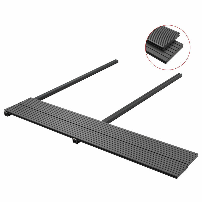 Pavimento da Deck 6 pcs Grigio WPC 42046647