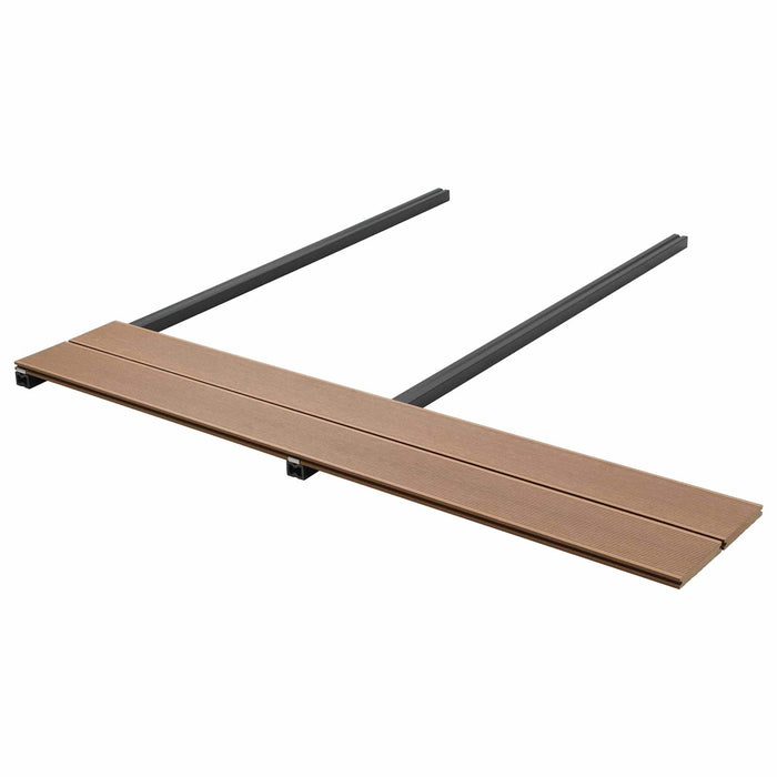Pavimento da Deck 6 pcs Teak riciclato WPC 42046649