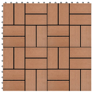 Piastrelle per Decking in WPC 11 pz 30x30cm 1mq Marrone