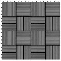 Piastrelle per Decking in WPC 11 pz 30x30cm 1 mq Grigio 45030