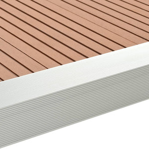 Profili Angolari per Decking in Alluminio 170 cm Argento cod mxl 54459