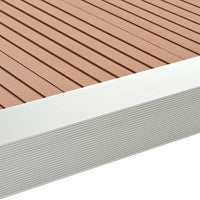 Profili Angolari per Decking in Alluminio 170 cm Argento 45017