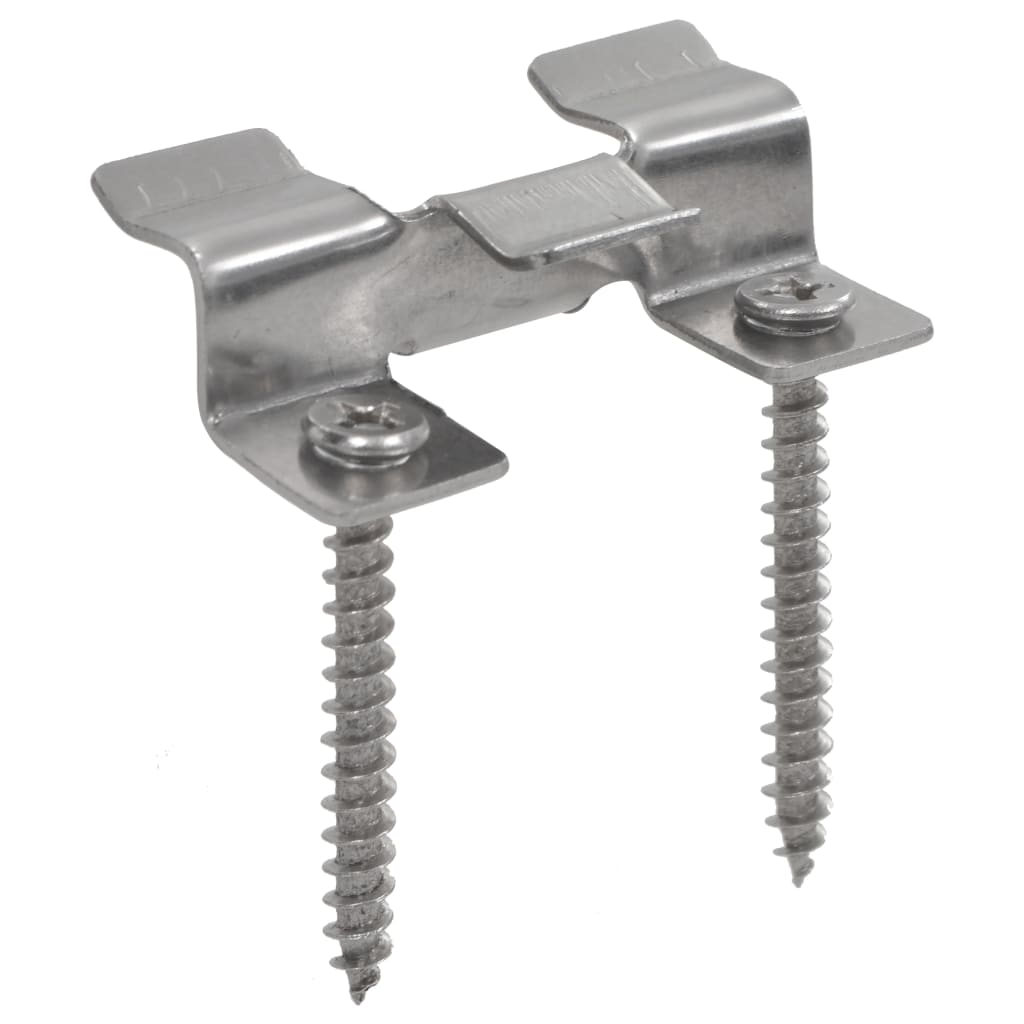 Clip per Decking 100 pz con 200 Viti in Acciaio Inossidabile 45063