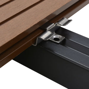 Clip per Decking 100 pz con 200 Viti in Acciaio Inossidabile 45063