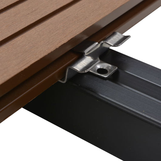 Clip per Decking 100 pz con 200 Viti in Acciaio Inossidabile 45063