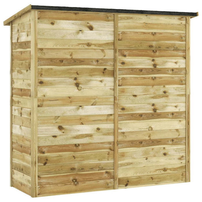 Capanno Attrezzi da Giardino in Pino Impregnato 182x76x175 cm 45307