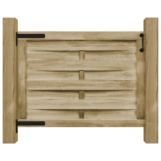 Cancello da Giardino in Legno di Pino Impregnato 100x75cm Verde 45308