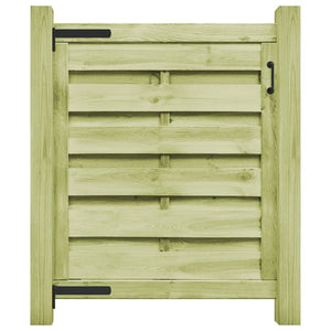Cancello da Giardino in Legno Impregnato 100x100 cm Verde cod mxl 40252