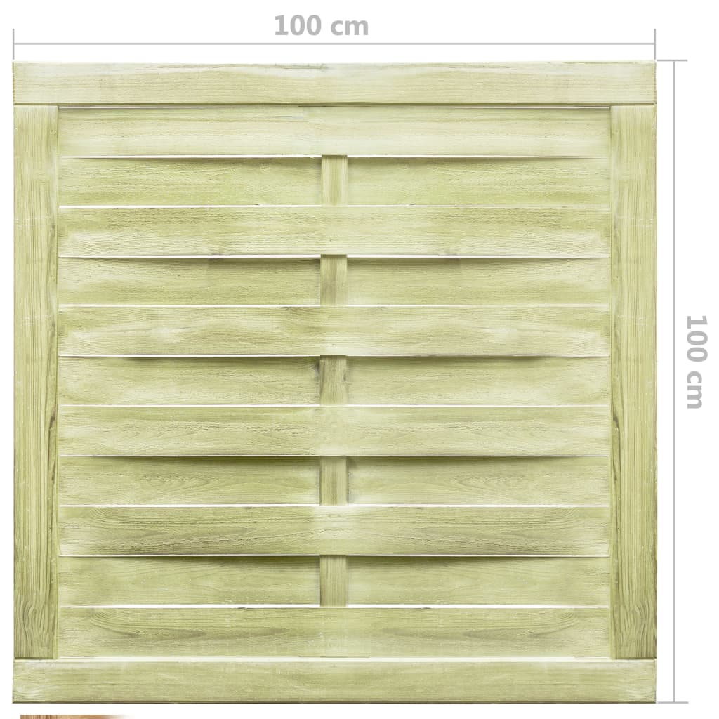 Cancello da Giardino in Legno Impregnato 100x100 cm Verde cod mxl 40252