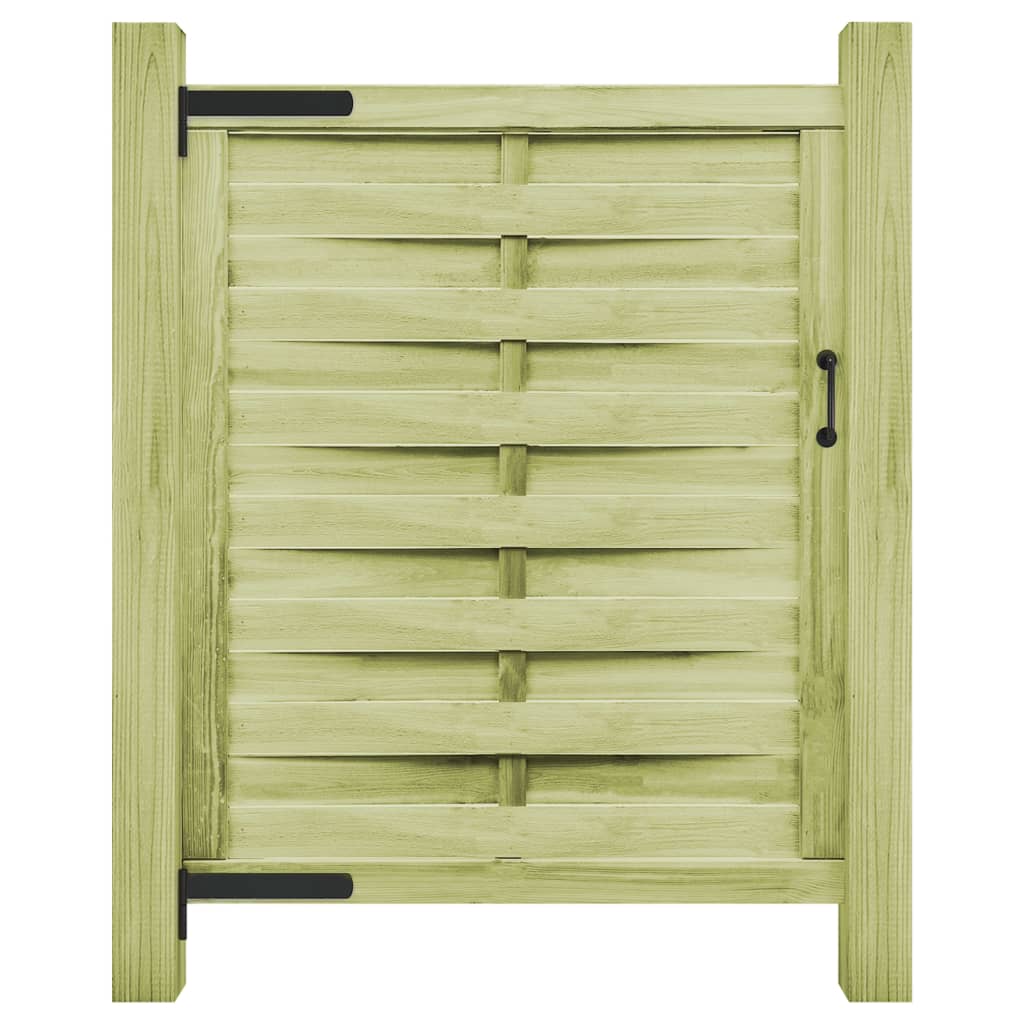 Cancello da Giardino in Legno Impregnato 100x125 cm Verde cod mxl 40246