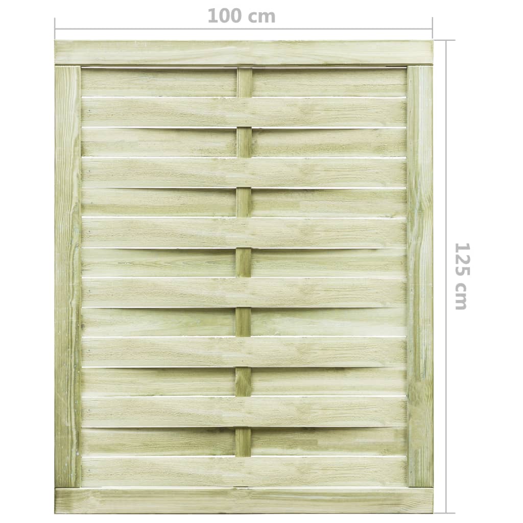 Cancello da Giardino in Legno Impregnato 100x125 cm Verde cod mxl 40246