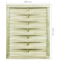 Cancello da Giardino in Legno Impregnato 100x125 cm Verde cod mxl 40246