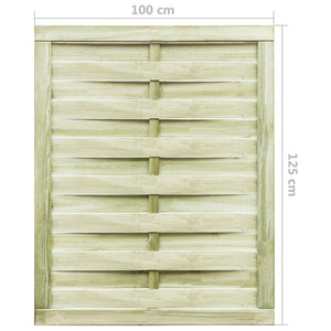 Cancello da Giardino in Legno Impregnato 100x125 cm Verde cod mxl 40246