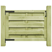 Cancello da Giardino in Legno di Pino Impregnato 100x75cm Verde 45314