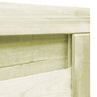 Cancello da Giardino in Legno di Pino Impregnato 100x75cm Verde 45314