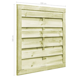 Cancello da Giardino in Legno Impregnato 100x100 cm Verde cod mxl 40255