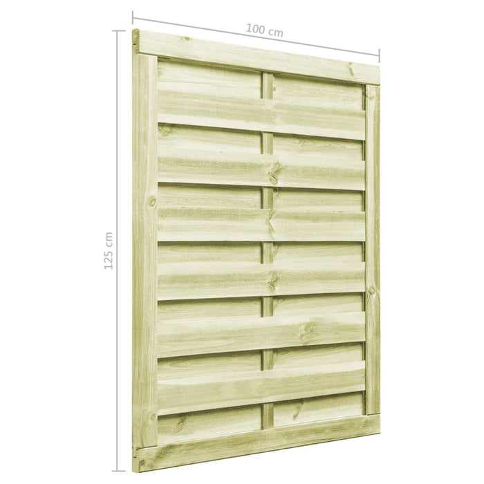 Cancello da Giardino Legno di Pino Impregnato 100x125 cm Verde 45316