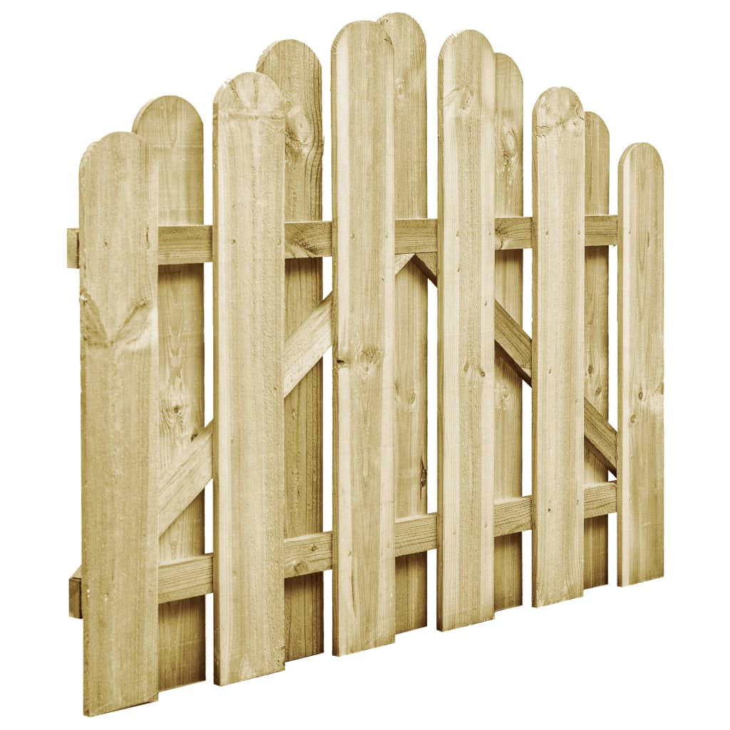 Cancello da Giardino in Legno di Pino Impregnato 100x75 cm 45326