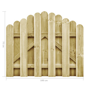 Cancello da Giardino in Pino Impregnato 100x75 cm cod mxl 54216