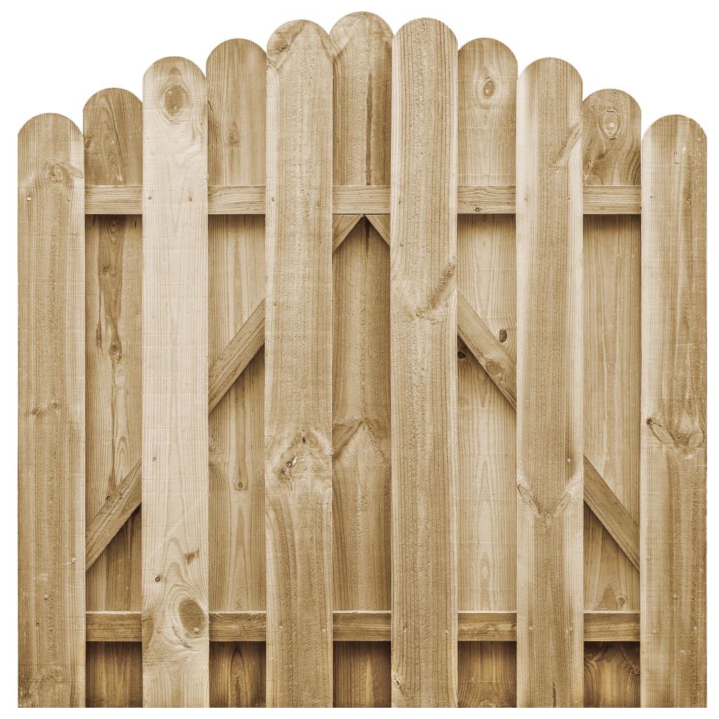 Cancello da Giardino in Legno di Pino Impregnato 100x100 cm cod mxl 46088