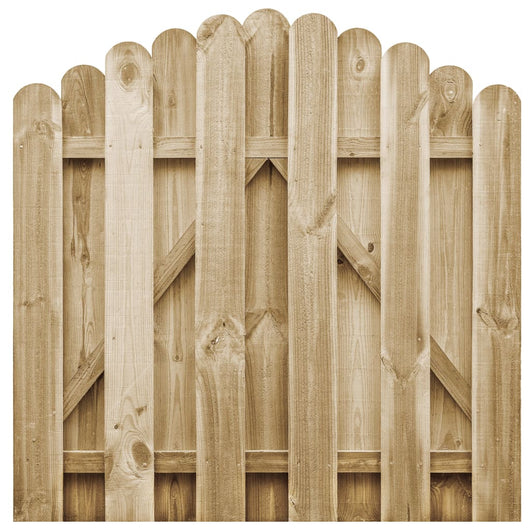 Cancello da Giardino in Legno di Pino Impregnato 100x100 cm cod mxl 46088